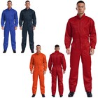 Us Men s Cotton Work Coveralls Long Sleeve Dustproof Multiple Pockets Jumpsuit