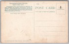 Vtg New York City Ny Transportation Center Cutaway Railway Subway 1910s Postcard