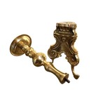 Antique Brass Ornate Candle Holder Candle Stick Large  