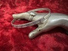 Vintage Taxco Mexico 925 Sterling Silver Flower Bangle Bracelet     925 Silver 15g