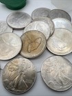 1 American Silver Eagle Random 1oz  999   Cull  Damaged  Circulated  Cleaned  