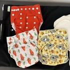 Lot Of 3 Wegreeco Washable Cloth Diapers Baby Reusable Adjustable Extra Inserts