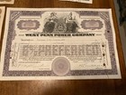10 Pcs West Penn Power Company Preferred Stock Certificates 1925-1939