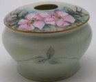 Antique Victorian Hand Painted Wild Roses Rs Germany Porcelain Hair Receiver
