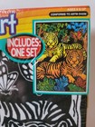 Creative Kids Velvet Art Color Activity W  Markers Tiger Design  7  X 10   New