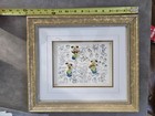 Disney Pin Set Jiminy Cricket Model Sheets Limited Edition 878 7500 Framed