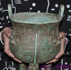 11 6 old China Ancient Bronze Ware Fengshui Bird Pattern Incense Burner Censer
