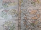 1895 History Of Geography Map Atlas Vintage Color Original 11 5 X 9 5 - C19-5