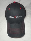 Michelob Ultra Black Baseball Cap Style Hat Cotton W mesh Back Adjustable 