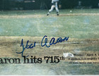 Hank Aaron Sports Illustrated Home Run 715 6n7 Signed Poster 24x36 Psa dna Ruth