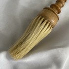 Vintage Barber Brush Horse Hair Wooden Handle Shaving Duster 9   