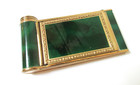 Vintage Compact Green Marbled Kamra-style With Lipstick