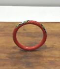 Chinese Cloisonne Cinnabar Bangle Bracelet