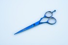 Titanium Blue Barber Scissors Hairdressing Shears Hair Cutting Salon Razor Edge 