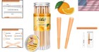 30 Pack Pre-rolled Cones Orange Flavored Natural Unbleached Slow Burn 1 1 4 S   