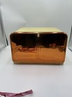 Mid Century Yellow And Copper Door Bread Box By Beauty Box 10 5   x16    Vintage