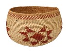 Karuk Open Bowl Basket   Ca  1940  Size 2 75  H X 4 375  D  Hand Woven