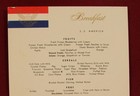 1959 United States Lines S s  America Ocean-liner Memorabilia Breakfast Menu