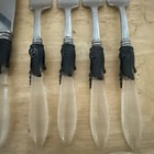 Vintage Art Deco Royal Elegance Perma Brite Silverware Set Of 12 Lucite Handle