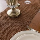  Boho Macrame 100  Cotton Table Runner - 12 X 72 Inch  12 x72  Cotton   Brown