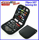 70pcs Sewing Kit Thread Threader Needle Tape Measure Scissor Thimble Home Travel