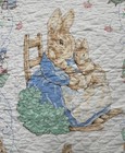 Vintage Peter Rabbit Beatrix Potter Nursery Crib Blanket Wall Hanging Bedding