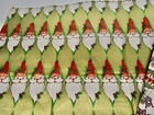 Vintage Christmas Gift Wrap Wrapping Paper 2 Sheets Santa Kitsch Crafts Flaws