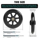 Weijia 6 Inch Wheelchair Wheels  1 Pair  - Replacement Wheels With Narrow Wear-r