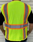 4 Pockets Yellow Mesh High Visibility Safety Vest  Ansi  Isea 107-2010  806-lm