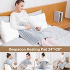 Electric Heating Pad For Back Pain   Cramps Relief 24 x20 6 Level Auto Shut Off