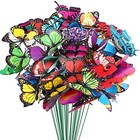  Butterfly Decorations  75 Pcs Butterfly Stakes Pvc Waterproof Multicolor