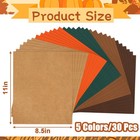 Julbear 30 Sheets Autumn Fall Color Cardstock Paper 8 5 X 11 For Printer   18   
