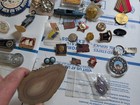 Lot Of 100  Items Vintage Junk Draw Military Estate Sale jewerly  more T8 300