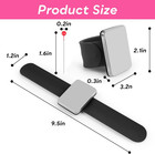 Magnetic Wrist Pin Holder Bracelet With 100 Ball Pins For Sewing   Styling