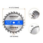 3pack 4 1 2 Inch Circular Saw Blade 24t With 3 8-inch Arbor  Tct Carbide Tipped