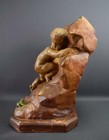 Vintage French Antique Sculpture Plaster Child