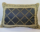 Croscill Throw Pillow Black Gold Decorative Geometric Pattern Lot Of 2