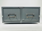 Vtg Steelmaster Double Drawer 4x6 Index Card Library File Cabinet Mcm