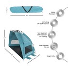 Pop Up Beach Tent Water And Wind-resistant Sun Shelter Shade Outdoor Camping