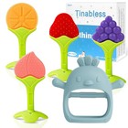 5 Pack Baby Teething Toys - Silicone Teether Mittens   Keys  Bpa-free  Freezer S