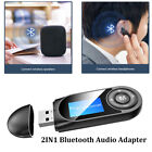 Usb Bluetooth 5 0 Transmitter Receiver 2in1 Wireless Audio 3 5mm Aux Car Adapter