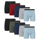 Hanes Men s Boxer Briefs 10-pack Assorted Super Value Pack Cotton Underwear