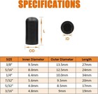  100 Pcs  Carburetor   Vacuum Rubber Cap Plug Assortment Kit Intake Vacuum Lines