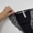 Vintage Victorias Secret Pink  Extra Low Rise String Bikini Zebra Cotton Y2k L