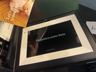 Aura Carver Picture Frame 10 5  White Color New