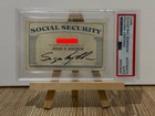 Sugar Ray Robinson Signed Social Security Card Psa Boxing Legend P4p King Rare      