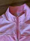 Adidas Tennis Golf Running Lightweight Jacket 1 2 Zip Womens Pullover Pink