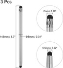 3pcs Stylus Pens For Touch Screens Dual Rubber Tips Capacitive