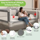 Gray 3-piece Toddler Bed Rail Guard For King Bed  78 7 x78 7 x74 8 
