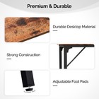 43 -71  High Top Bar Table Wooden Long Counter Height Pub Table For Bar Cafe